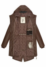 Navahoo Tropical Storm Damen Regenjacke Dark Choco Größe M - Gr. 38