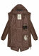 Navahoo Tropical Storm Damen Regenjacke Dark Choco Größe M - Gr. 38