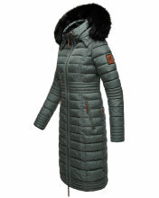 Navahoo Umay Damen Winter-Mantel Stormy Blue Größe L - Gr. 40