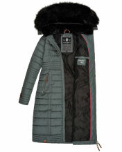 Navahoo Umay Damen Winter-Mantel Stormy Blue Größe L - Gr. 40
