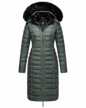 Navahoo Umay Damen Winter-Mantel Stormy Blue...