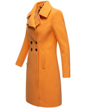 Navahoo Wooly Damen Trenchcoat Winter Mantel Apricot Sorbet Größe L - Gr. 40