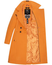 Navahoo Wooly Damen Trenchcoat Winter Mantel Apricot Sorbet Größe XXL - Gr. 44