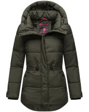 Marikoo Akumaa Damen Winterjacke Dark Olive Größe XS - Gr. 34
