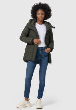 Marikoo Akumaa Damen Winterjacke Dark Olive Größe XS - Gr. 34