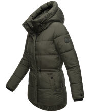 Marikoo Akumaa Damen Winterjacke Dark Olive Größe M - Gr. 38