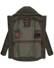 Marikoo Akumaa Damen Winterjacke Dark Olive Größe XXL - Gr. 44