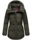 Marikoo Akumaa Damen Winterjacke Dark Olive Größe XXL - Gr. 44
