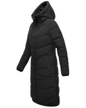 Marikoo Benikoo Damen lange Winterjacke Schwarz-Größe XL - Gr. 42