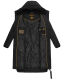 Marikoo Benikoo Damen lange Winterjacke Schwarz-Größe XXL - Gr. 44