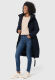 Marikoo Benikoo Damen lange Winterjacke Navy-Größe S - Gr. 36