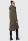 Marikoo Benikoo Damen lange Winterjacke Dark Olive-Größe M - Gr. 38