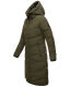 Marikoo Benikoo Damen lange Winterjacke Dark Olive-Größe M - Gr. 38