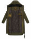 Marikoo Benikoo Damen lange Winterjacke Dark Olive-Größe M - Gr. 38