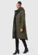 Marikoo Benikoo Damen lange Winterjacke Dark Olive-Größe XXL - Gr. 44