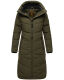 Marikoo Benikoo Damen lange Winterjacke Dark Olive-Größe XXL - Gr. 44