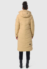 Marikoo Benikoo Damen lange Winterjacke Beige-Größe M - Gr. 38