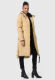 Marikoo Benikoo Damen lange Winterjacke Beige-Größe M - Gr. 38