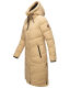 Marikoo Benikoo Damen lange Winterjacke Beige-Größe M - Gr. 38