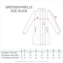 Marikoo Benikoo Damen lange Winterjacke Beige-Größe XXL - Gr. 44