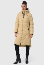 Marikoo Benikoo Damen lange Winterjacke Beige-Größe XXL - Gr. 44