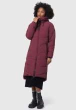 Marikoo Benikoo Damen lange Winterjacke Wine-Größe S - Gr. 36