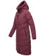 Marikoo Benikoo Damen lange Winterjacke Wine-Größe L - Gr. 40