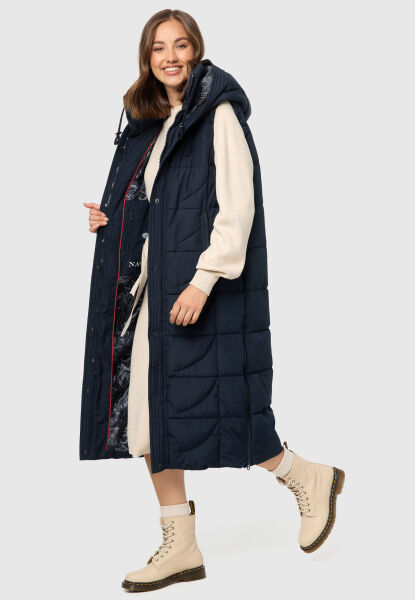 Navahoo Brezelchen Damen Winter Weste Navy Größe L - Gr. 40