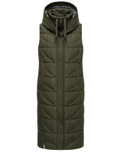 Navahoo Brezelchen ladies Winter Vest Dark Olive Größe M - Gr. 38