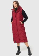 Navahoo Brezelchen Damen Winter Weste Dark Red Größe M - Gr. 38