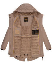 Navahoo Brinjaa Damen Softshell Jacke Taupe Grey Größe S - Gr. 36