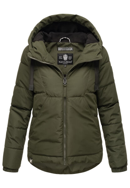 Navahoo Eisbaellchen Damen Winterjacke Dark Olive Größe XS - Gr. 34