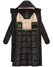 Navahoo Hokulanii Damen Winter Mantel Schwarz Größe S - Gr. 36