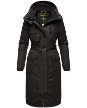 Navahoo Hokulanii Damen Winter Mantel Schwarz Größe XXL - Gr. 44