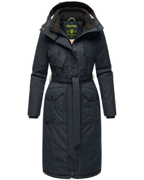 Navahoo Hokulanii Damen Winter Mantel Navy Größe S - Gr. 36