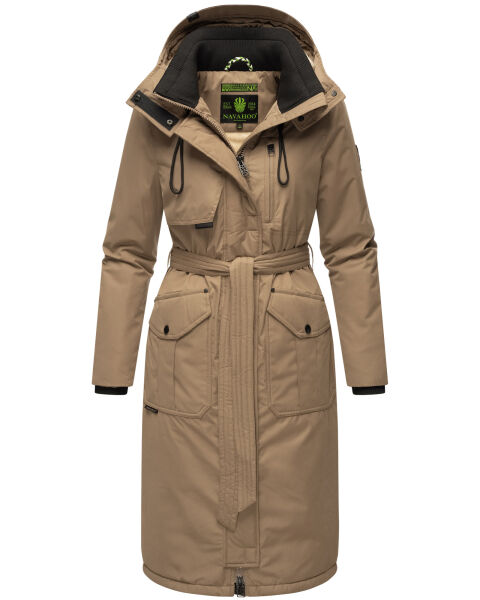 Navahoo Hokulanii Damen Winter Mantel Dark Taupe Größe M - Gr. 38