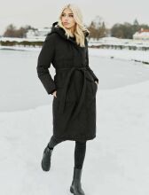 Navahoo Hokulanii Damen Winter Mantel Dark Grey Größe S - Gr. 36