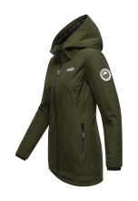 Marikoo Honigbeere Damen Übergangsjacke Olive Größe XXL - Gr. 44