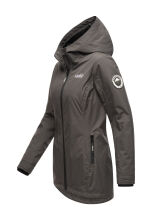 Marikoo Honigbeere Damen Übergangsjacke Anthrazit Größe L - Gr. 40
