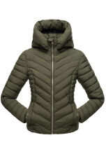 Marikoo Kagomee Damen Steppjacke Dark Olive Größe L - Gr. 40