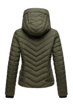 Marikoo Kagomee Damen Steppjacke Dark Olive Größe L - Gr. 40