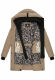 Navahoo Knutschilein Damen Winterjacke Taupe Grey Größe S - Gr. 36