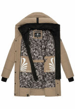 Navahoo Knutschilein Damen Winterjacke Taupe Grey Größe M - Gr. 38