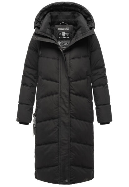 Navahoo Kuschelmausi Damen Winterjacke Schwarz Größe L - Gr. 40