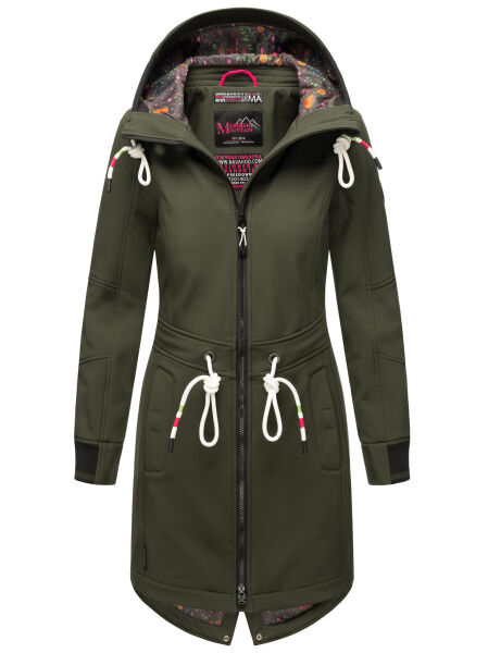 Marikoo Mount Furnica Damen Softshell Jacke Dark Olive Größe S - Gr. 36