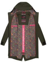 Marikoo Mount Furnica Damen Softshell Jacke Dark Olive Größe S - Gr. 36