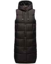 Marikoo Sayorii Damen Winter Weste Schwarz Größe XXL - Gr. 44