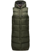 Marikoo Sayorii Damen Winter Weste Dark Olive Größe S - Gr. 36