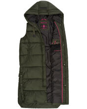 Marikoo Sayorii Damen Winter Weste Dark Olive Größe XL - Gr. 42