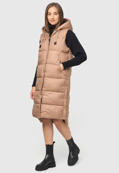 Marikoo Sayorii ladies Winter Vest Taupe Grey Größe S - Gr. 36